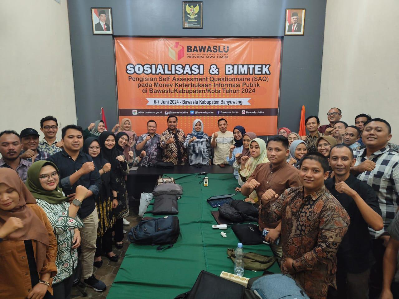 Staf Datin Bawaslu Kab/Kota Se-Jawa Timur